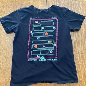 Adidas Kids' Black Tee with Game Graphic